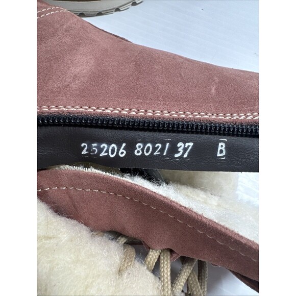 Overland Women’s Bree Wool Lined Water Resistant Leather Suede Boots Sz 37/6.5-7 - Picture 10 of 12